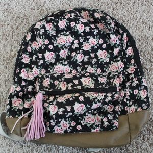 floral backpack